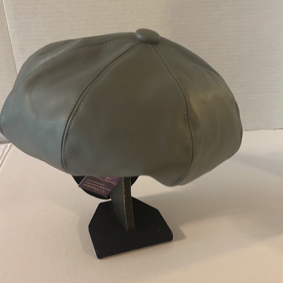 BEAULEDO Grey leather cap - Picture 3 of 4